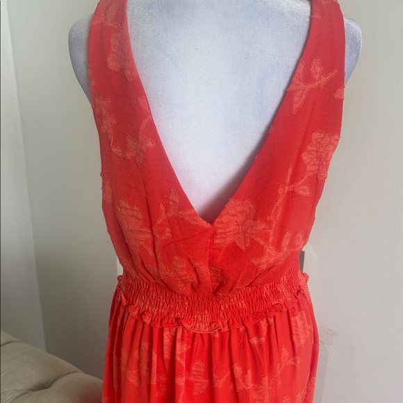 Maison Tara Vibrant Orange Maxi Dress - Picture 9 of 11